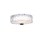 Dainolite DUL-1120LEDFH-MB Dulce 1-Lumière 20W Transparent et noir mat LED Plafonnier encastré 3000K