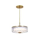 Dainolite DUL-1120LEDP-AGB Dulce 1-lumière 20W Transparent LED Suspendu