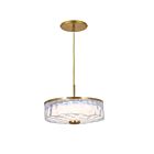 Dainolite DUL-1120LEDP-AGB Dulce 1-lumière 20W Transparent LED Suspendu