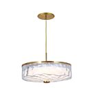 Dainolite DUL-1530LEDP-AGB Dulce 1-lumière 30W Transparent LED Suspendu