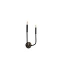 Applique murale incandescent Dainolite ELN-152W-MB Eleanor 2-Lumières 120W Noir mat