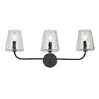 Vanité Dainolite ELN-213W-MB-CLR Eleanor 3-Lumières Noir 180W