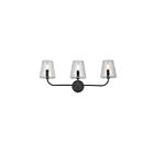 Vanité Dainolite ELN-213W-MB-CLR Eleanor 3-Lumières Noir 180W