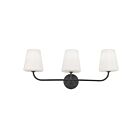 Vanité Dainolite ELN-213W-MB-WH Eleanor 3-Lumières Noir 180W