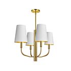 Suspendu à LED Dainolite Eleanor ELN-214C-AGB-692 240W 4-Lumières Blanc