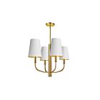 Suspendu à LED Dainolite Eleanor ELN-214C-AGB-692 240W 4-Lumières Blanc