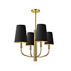 Suspendu à LED Dainolite Eleanor ELN-214C-AGB-698 240W 4-Lumières Noir