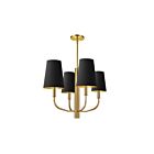 Suspendu à LED Dainolite Eleanor ELN-214C-AGB-698 240W 4-Lumières Noir