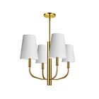 Suspendu à LED Dainolite Eleanor ELN-214C-AGB-790 240W 4-Lumières Blanc