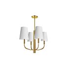 Suspendu à LED Dainolite Eleanor ELN-214C-AGB-790 240W 4-Lumières Blanc