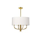 Suspendu à LED Dainolite Eleanor ELN-224C-AGB-790 240W 4-Lumières Blanc