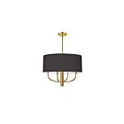 Suspendu à LED Dainolite Eleanor ELN-224C-AGB-797 240W 4-Lumières Noir