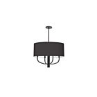 Suspendu à LED Dainolite Eleanor ELN-224C-MB-797 240W 4-Lumières Noir
