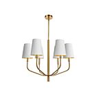 Suspendu à LED Dainolite Eleanor ELN-286C-AGB-692 360W 6-Lumières Or blanc