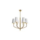 Suspendu à LED Dainolite Eleanor ELN-286C-AGB-692 360W 6-Lumières Or blanc