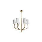 Suspendu à LED Dainolite Eleanor ELN-286C-AGB-790 360W 6-Lumières Blanc