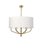 Suspendu à LED Dainolite Eleanor ELN-306C-AGB-790 360W 6-Lumières Blanc