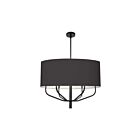 Suspendu à LED Dainolite Eleanor ELN-306C-MB-797 360W 1-Lumière Noir