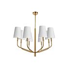 Suspendu à LED Dainolite Eleanor ELN-368C-AGB-790 480W 8-Lumières Blanc