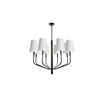 Suspendu à LED Dainolite Eleanor ELN-368C-MB-790 480W 8-Lumières Blanc
