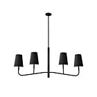 Chandelier 1 étage Dainolite Eleanor ELN-534HC-MB-797 4-Lumières 240W Noir
