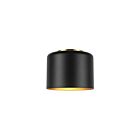Plafonnier encastré incandescent Dainolite Emilia EMI-81FH-AGB-MB 1-lumière 60W noir mat