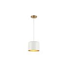 Suspendu incandescent Dainolite Emilia EMI-81P-AGB-MW 1-lumière 60W blanc mat