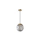 Suspend à cordon Dainolite ERS-101P-AGB-SM Eris 1-Lumière 60W Laiton vieilli