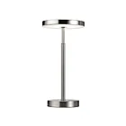 Lampe de table à LED Dainolite FCE-1510LEDT-SN Francine 1-Lumière Nickel satiné 10W