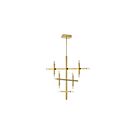 Chandelier LED Dainolite Francesca FCS-3656C-AGB 14-lumières 56W laiton vieilli