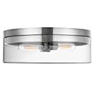 Dainolite FNA-142FH-PC-CLR Fiona 2-Lumières 120W Chromé poli LED Plafonnier encastré