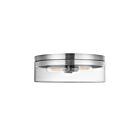 Dainolite FNA-142FH-PC-CLR Fiona 2-Lumières 120W Chromé poli LED Plafonnier encastré