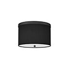 Dainolite FRD-122FH-MB-BK Frederica 2-Lumières 120W Noir LED Plafonnier encastré