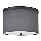 Dainolite FRD-122FH-MB-GRY Frederica 2-Lumières 120W Gris LED Plafonnier encastré
