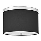 Dainolite FRD-122FH-PC-BK Frederica 2-Lumières 120W Noir LED Plafonnier encastré