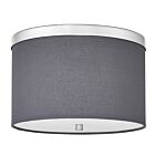 Dainolite FRD-122FH-PC-GRY Frederica 2-Lumières 120W Gris LED Plafonnier encastré