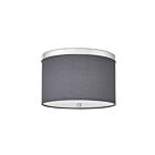Dainolite FRD-122FH-PC-GRY Frederica 2-Lumières 120W Gris LED Plafonnier encastré
