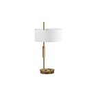 Lampe de table à LED Dainolite FTG-261T-AGB-WH Fitzgerald 1-Lumière Laiton vieilli 100W