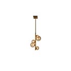 Suspendu tige DEL Dainolite GLA-175P-VB séries Glasglow 5-lumières Bronze Vintage 125w