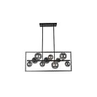 Suspendu à tige Dainolite GLA-3310HP-MB Glasgow 10-Lumières 250W Noir mat