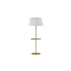 Dainolite GTC-R641F-AGB-WH Gretchen 150 Watt Laiton vieilli LED Lampe sur pied