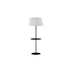 Dainolite GTC-R641F-MB-WH Gretchen 150 Watt Noir mat LED Lampe sur pied
