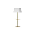 Dainolite GTC-S641F-AGB-WH Gretchen 150 Watt Laiton vieilli LED Lampe sur pied