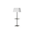 Dainolite GTC-S641F-MB-WH Gretchen 150 Watt Noir mat LED Lampe sur pied