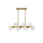 Dainolite GVA-3110HP-AGB Giovanna 10-lumières 250W Albâtre LED Suspendu