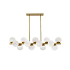 Dainolite GVA-4013HP-AGB Giovanna 13-lumières 325W Albâtre LED Suspendu