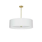Suspendu Dainolite HEL-304P-AGB-WH Helena 4-Lumières Laiton vieilli 240W