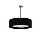 Suspendu Dainolite HEL-304P-MB-BW Helena 4-Lumières Noir 240W