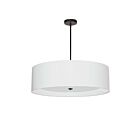 Suspendu à LED Dainolite Helena HEL-304P-MB-WH 240W 4-Lumières Noir mat