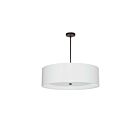 Suspendu à LED Dainolite Helena HEL-304P-MB-WH 240W 4-Lumières Noir mat
